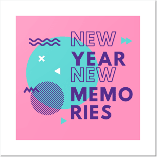 New year New Memories t-shirt design Posters and Art